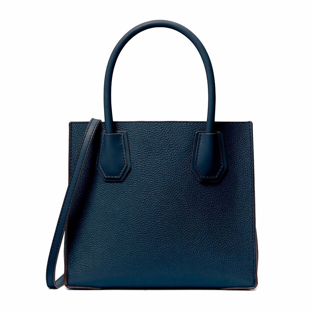 Michael Kors Blaue Pelz Handtasche