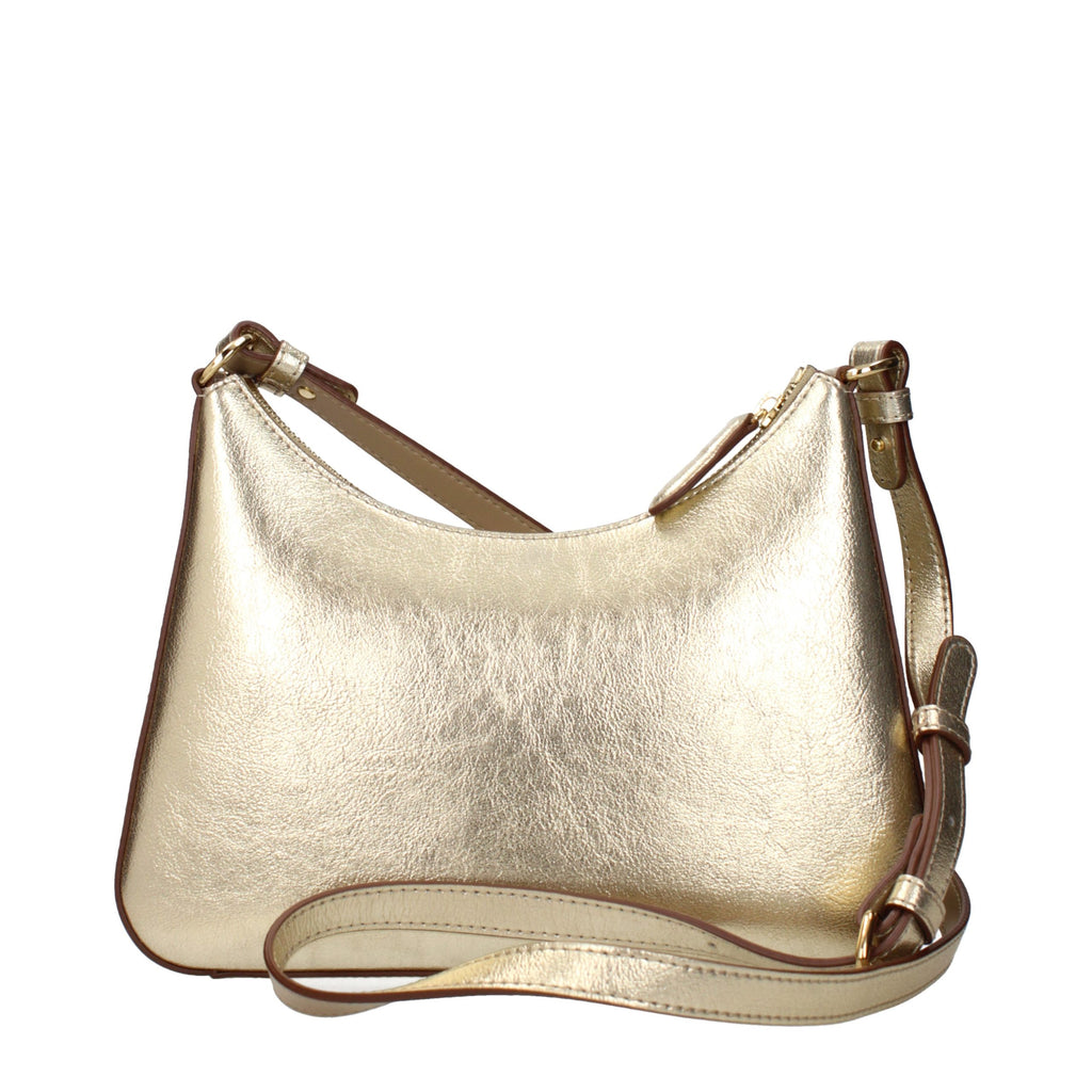 Stella McCartney Goldfarbene Leder Schultertasche