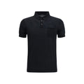 Aragona Cashmere Schwarzes Baumwoll-Poloshirt