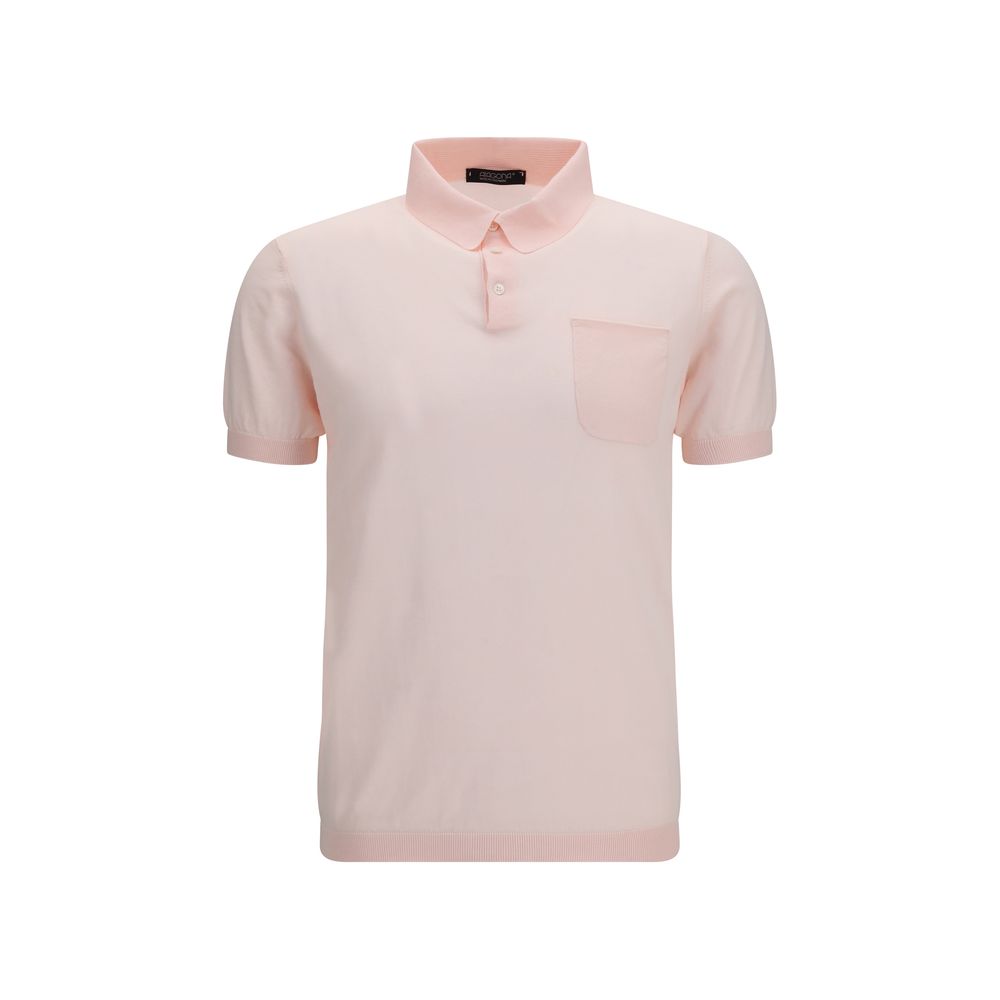 Aragona Cashmere Mehrfarbiges Polohemd aus Baumwolle