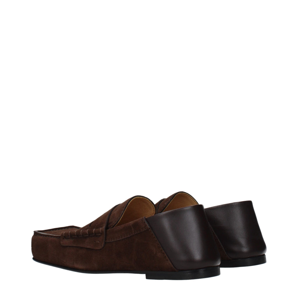 Jacquemus Braune Loafer aus Leder zum Hineinschlüpfen