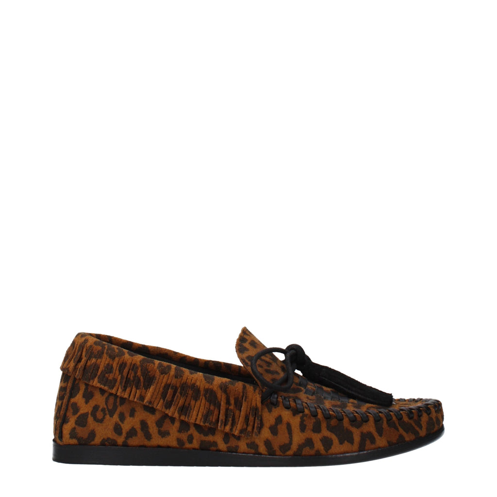 Isabel Marant Braune Loafer aus Leder zum Hineinschlüpfen