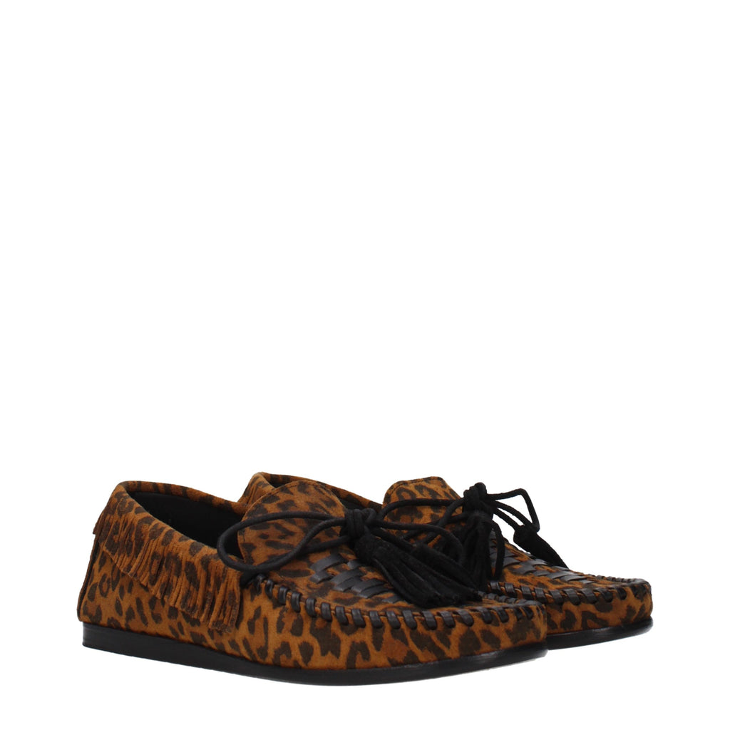 Isabel Marant Braune Loafer aus Leder zum Hineinschlüpfen