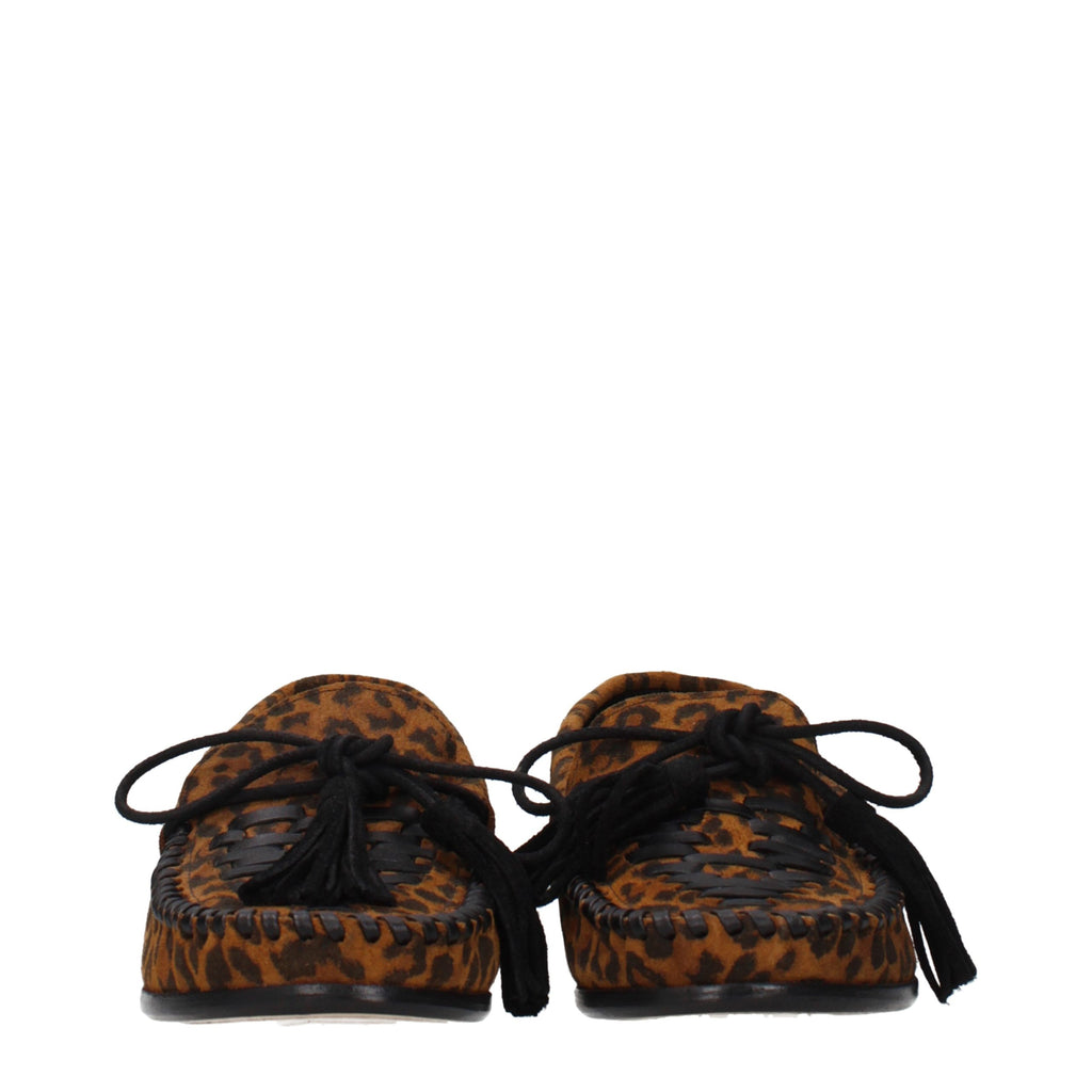 Isabel Marant Braune Loafer aus Leder zum Hineinschlüpfen