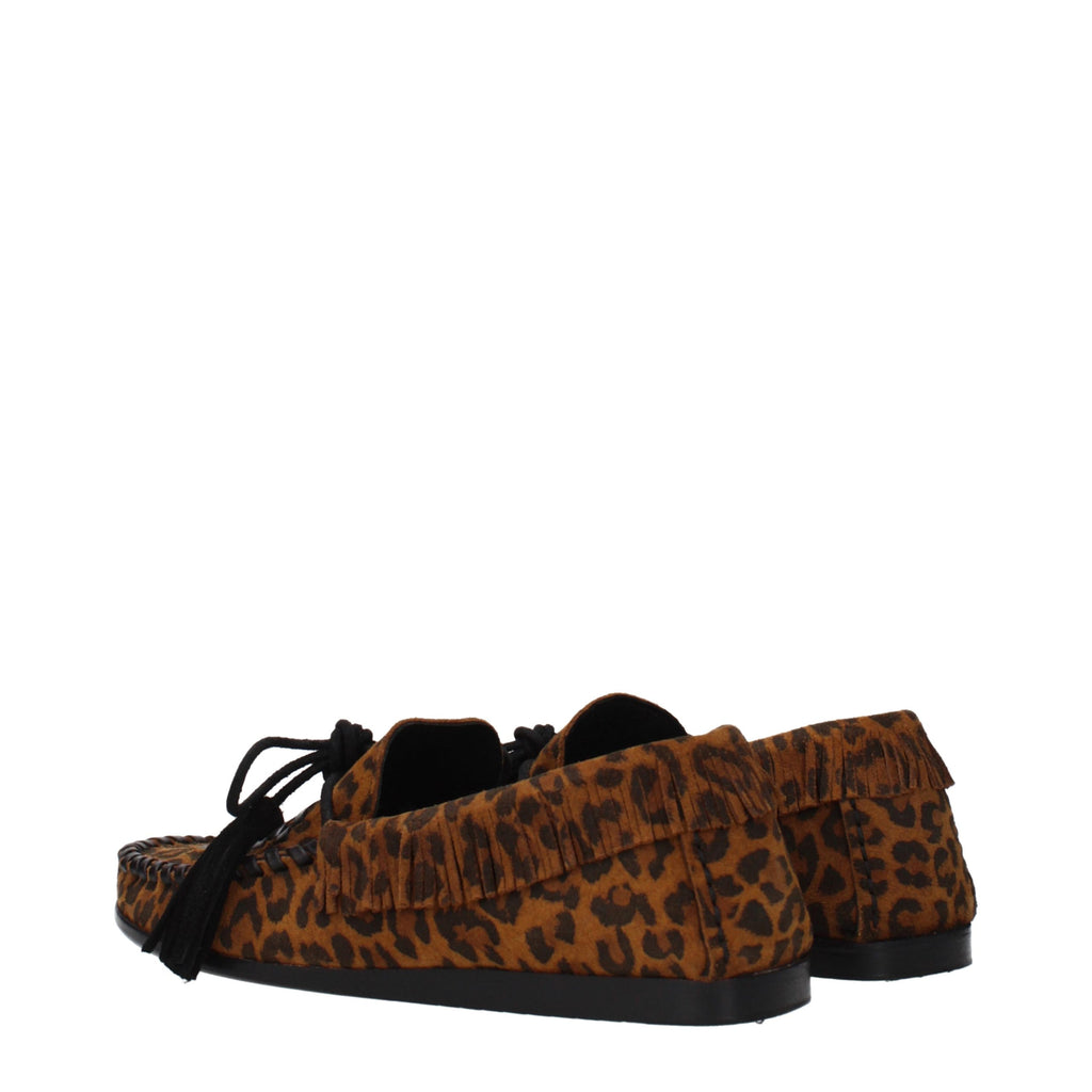 Isabel Marant Braune Loafer aus Leder zum Hineinschlüpfen