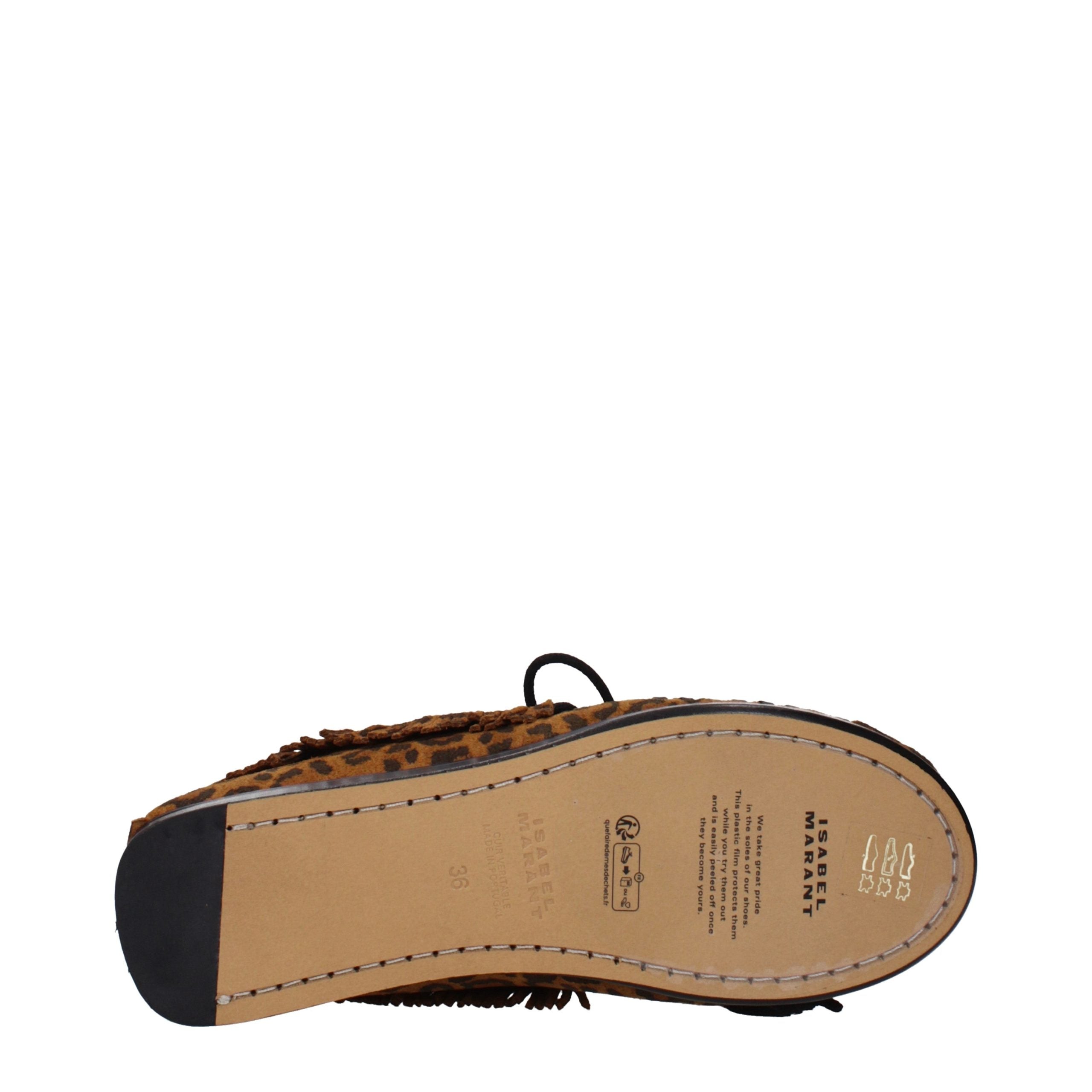 Isabel Marant Braune Loafer aus Leder zum Hineinschlüpfen