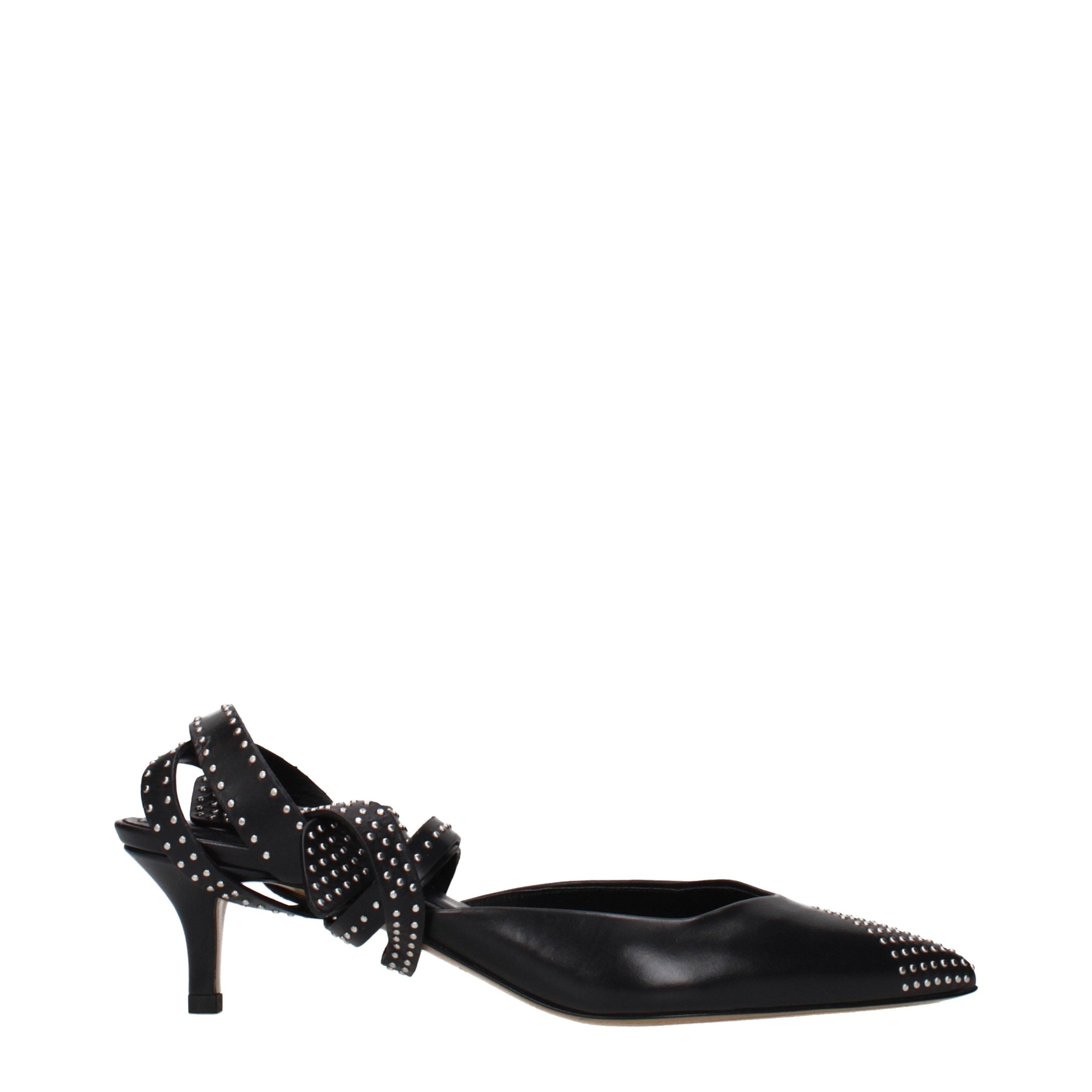 Isabel Marant Schwarze Leder Pumps mit hohem Absatz