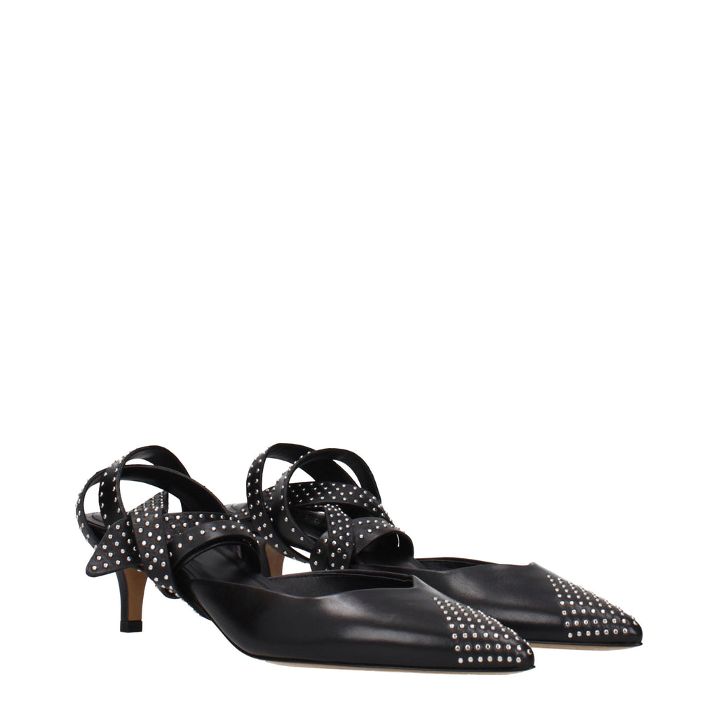 Isabel Marant Schwarze Leder Pumps mit hohem Absatz