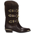 Isabel Marant Braune Lederstiefeletten
