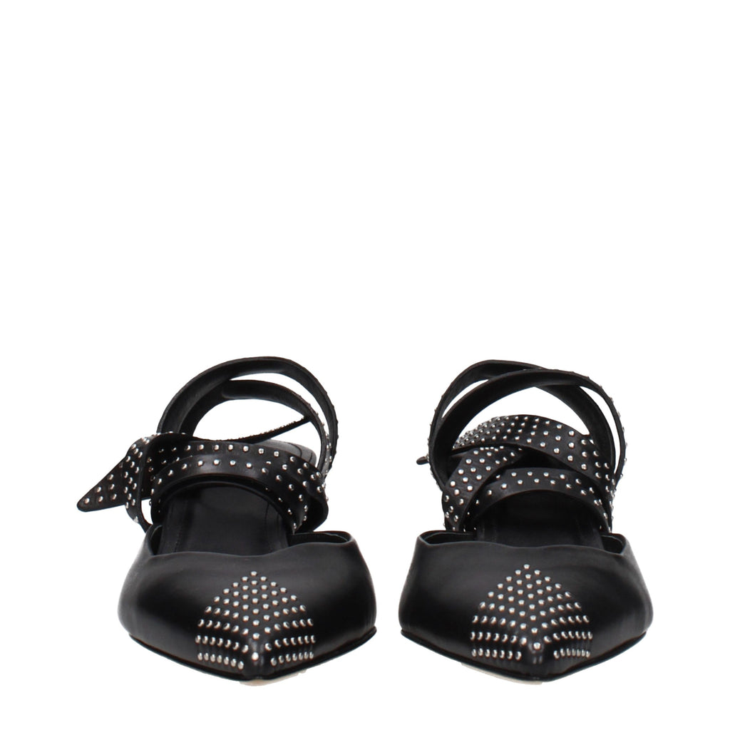 Isabel Marant Schwarze Leder Pumps mit hohem Absatz