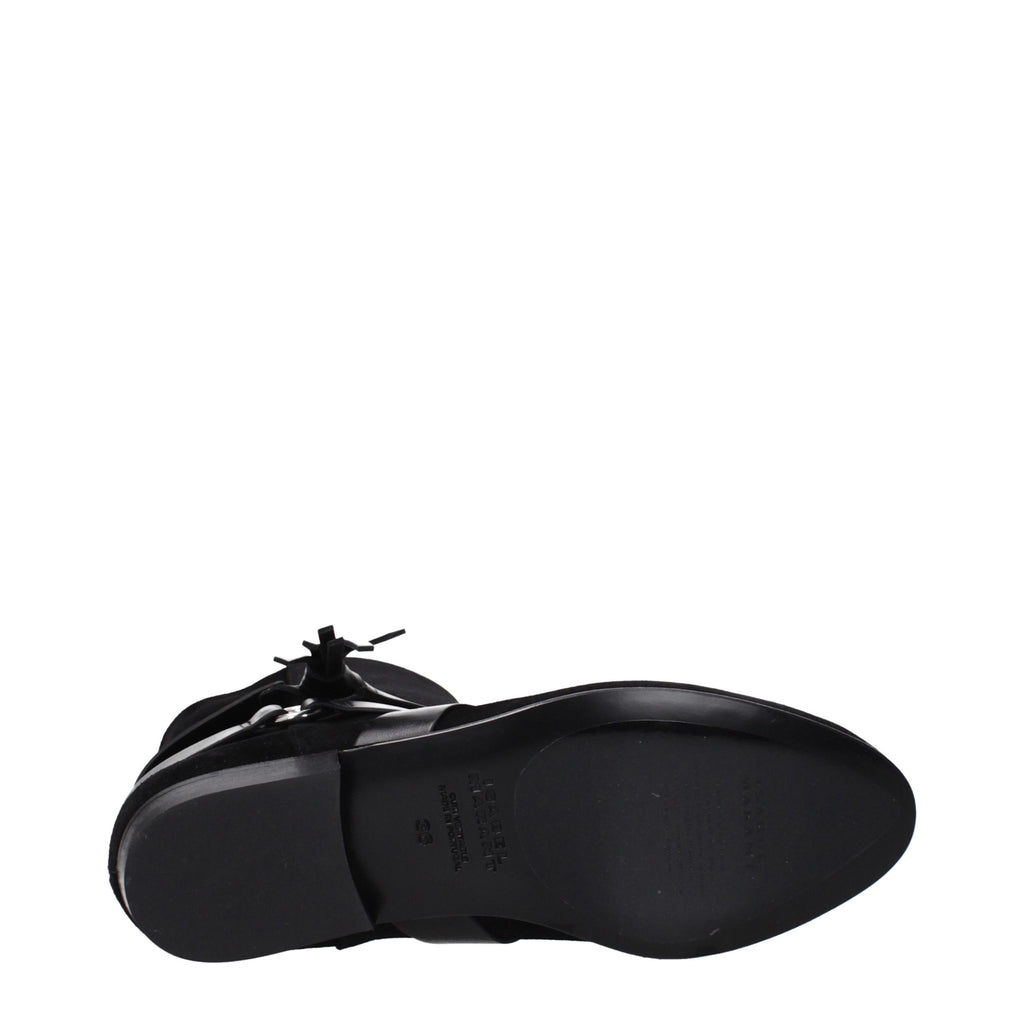 Isabel Marant Schwarze Leder-Stiefeletten