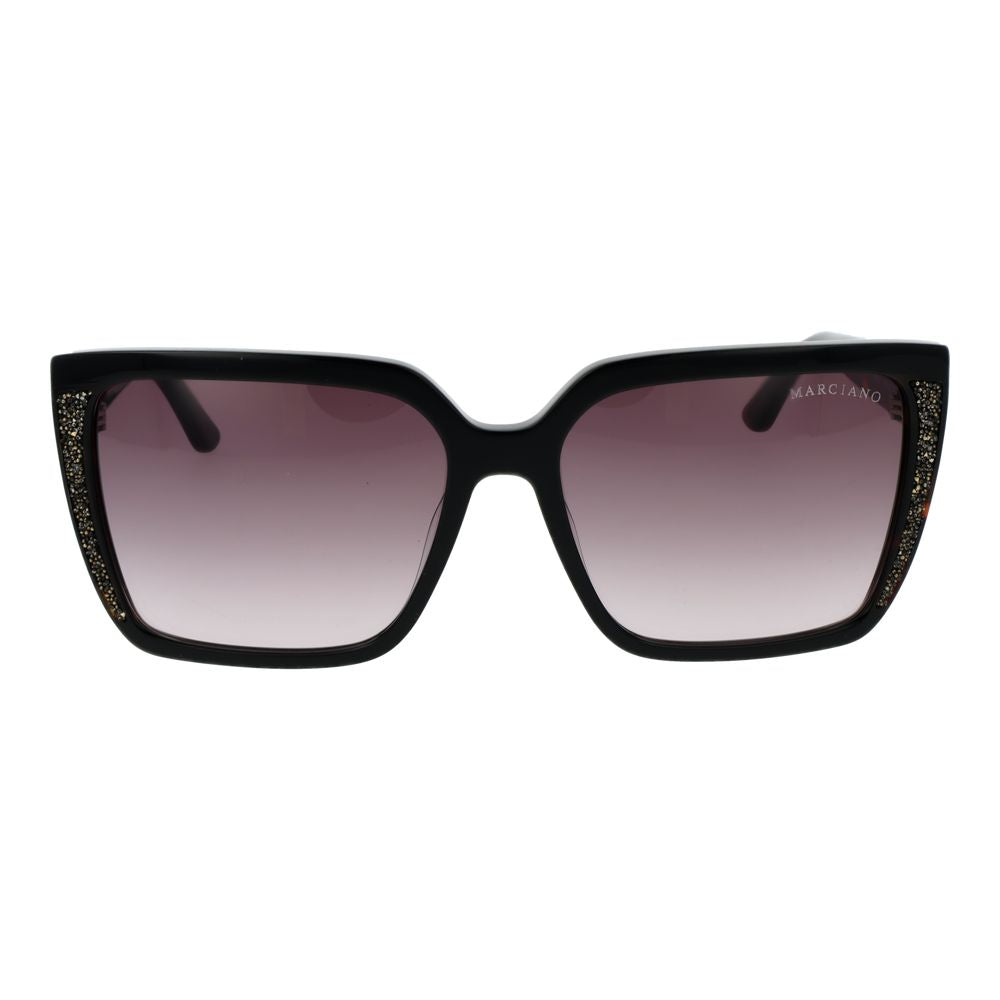 Marciano by Guess Schwarze Sonnenbrille aus Acetat
