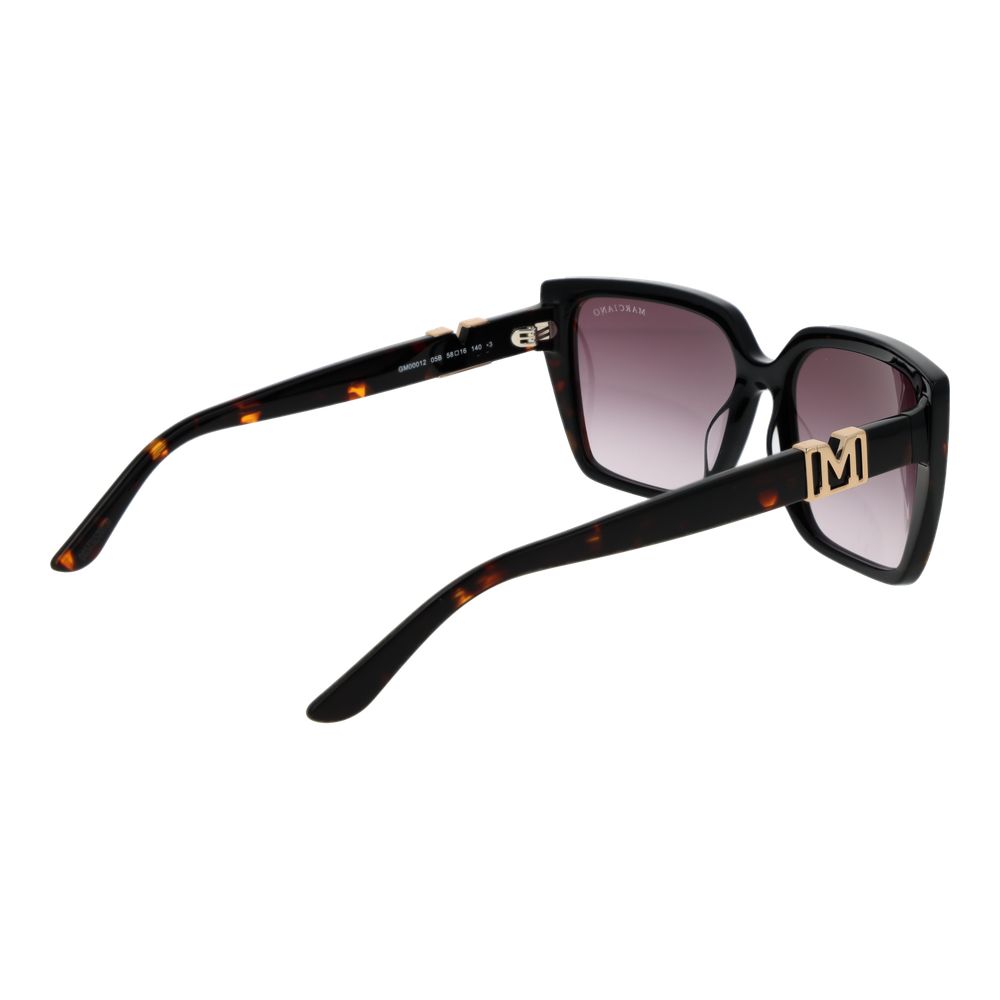 Marciano by Guess Schwarze Sonnenbrille aus Acetat