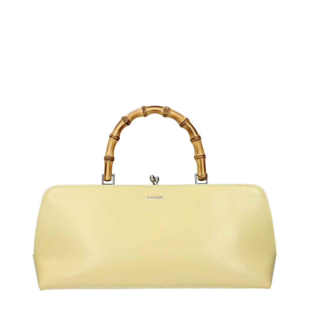 Jil Sander Gelbe Lederhandtasche