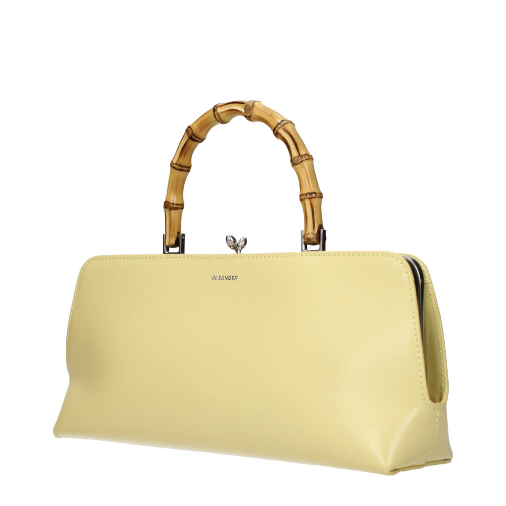 Jil Sander Gelbe Lederhandtasche