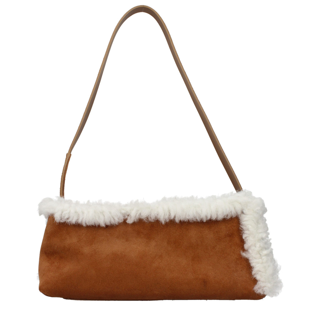 Marni Braune Leder Schultertasche