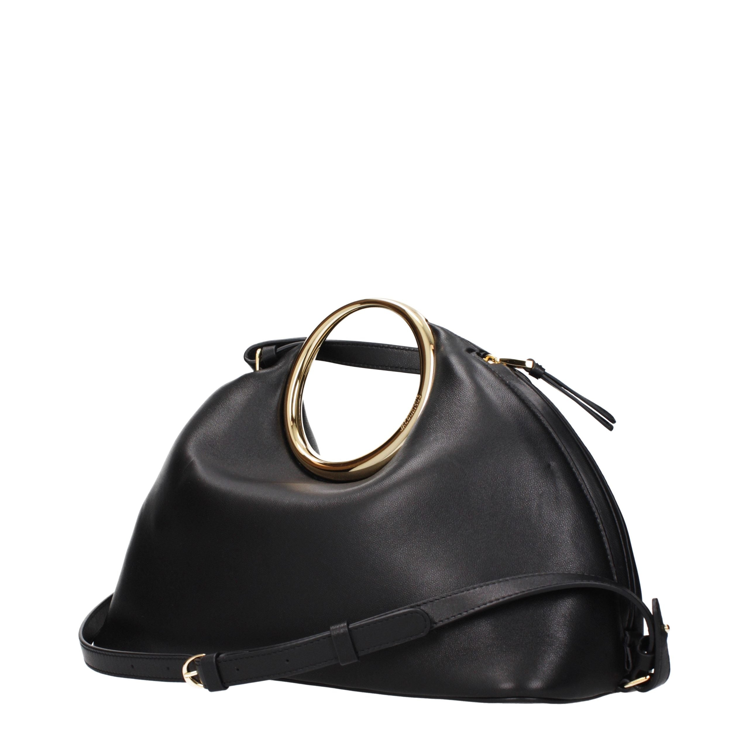Jacquemus Schwarze Lederhandtasche