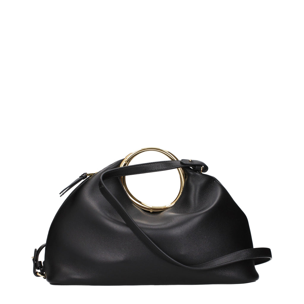 Jacquemus Schwarze Lederhandtasche