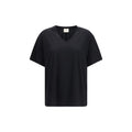 Khaite Schwarzes Baumwoll-T-Shirt