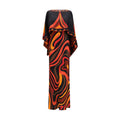 Emilio Pucci Orangefarbenes Seiden-Maxikleid