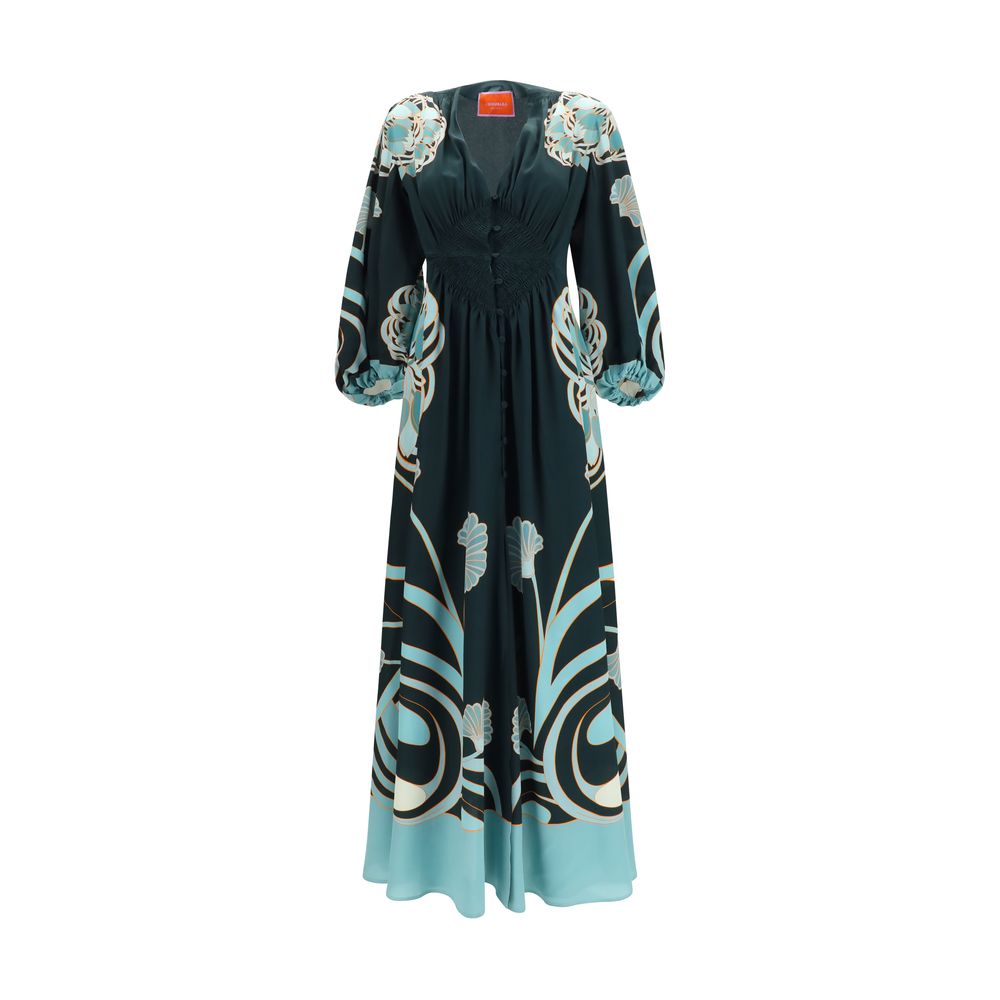 La Double J Blaues Freizeitkleid aus Acetat