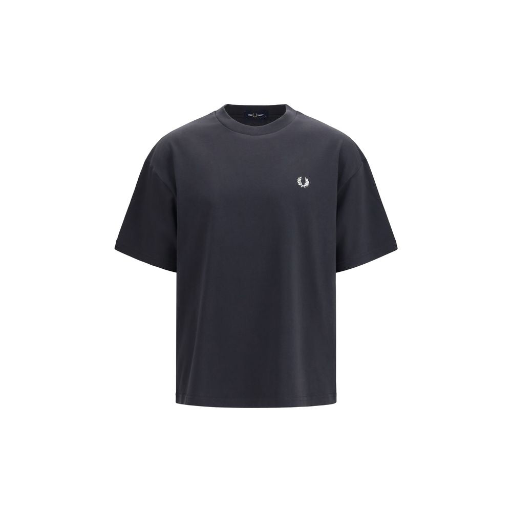 Fred Perry Schwarzes Baumwoll-T-Shirt