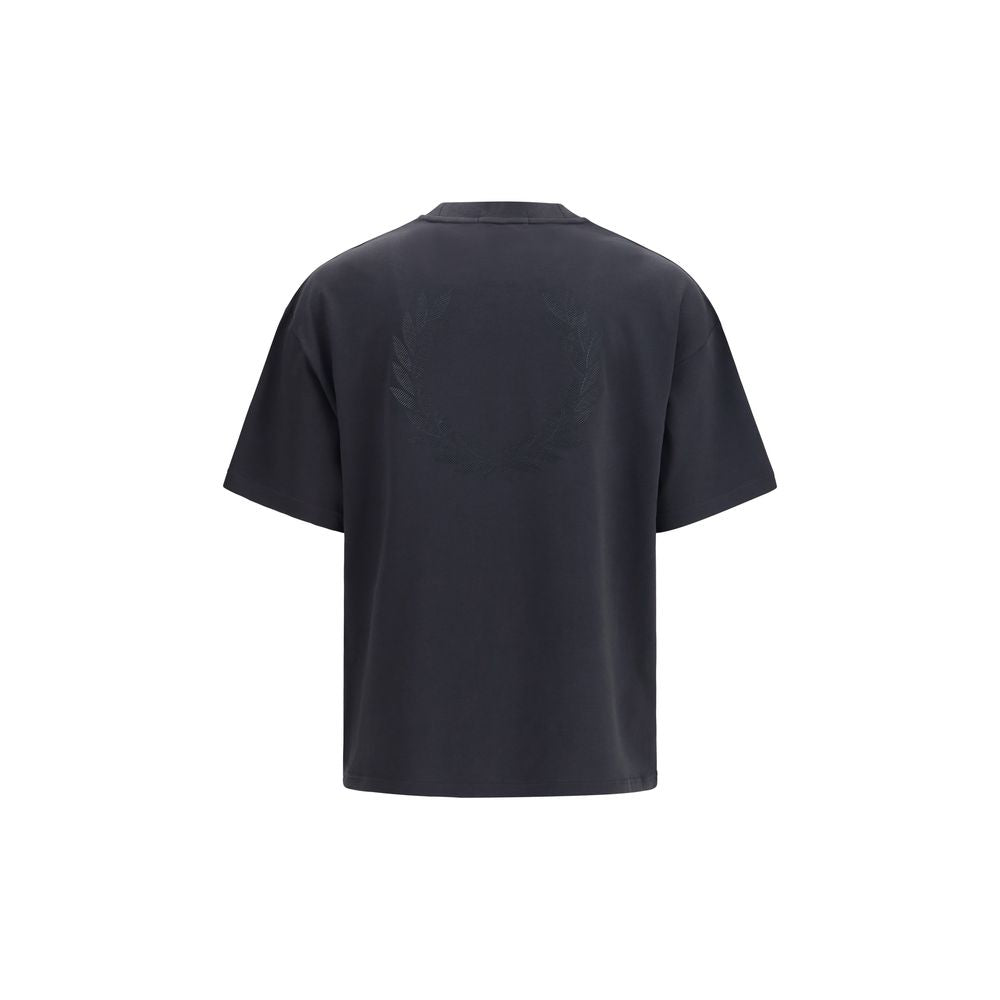 Fred Perry Schwarzes Baumwoll-T-Shirt