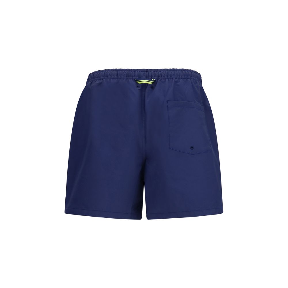 Fred Perry Blaue Shorts aus recyceltem Polyester
