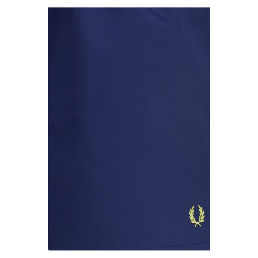 Fred Perry Blaue Shorts aus recyceltem Polyester