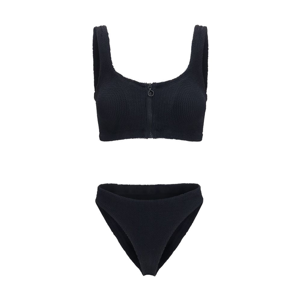 Hunza G Schwarzer Bikini aus Polyamid