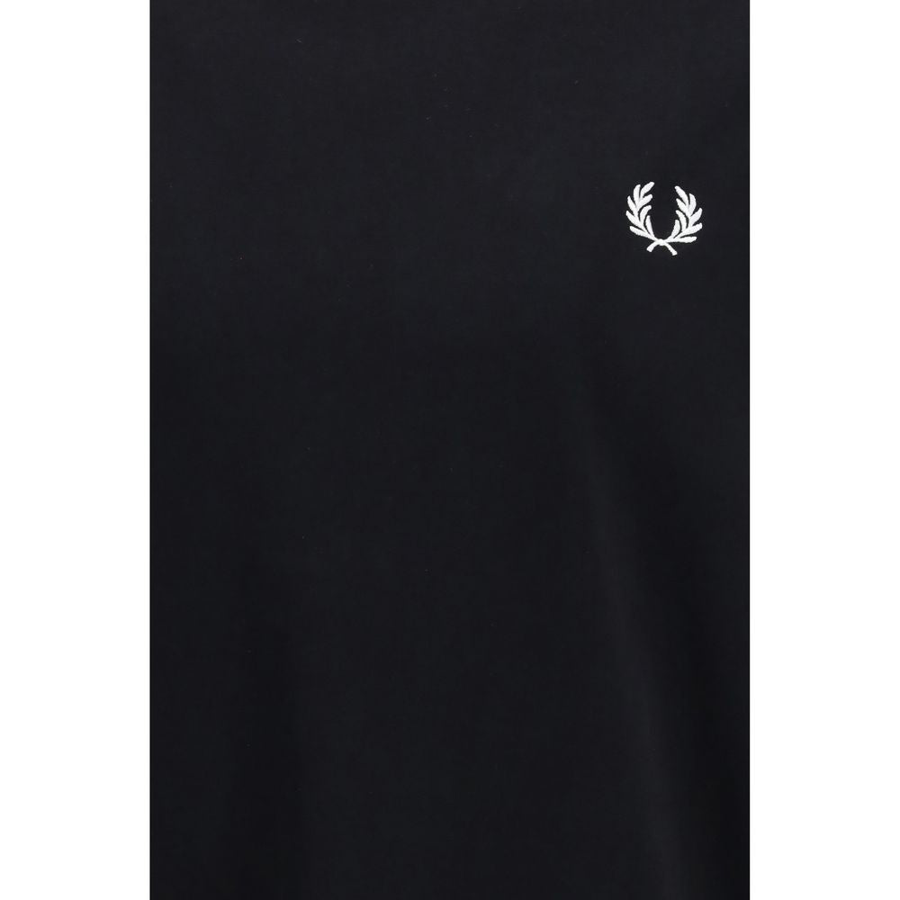 Fred Perry Schwarzer Baumwoll-Sportswear-Artikel