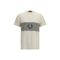 Fred Perry Beiges Baumwoll-T-Shirt