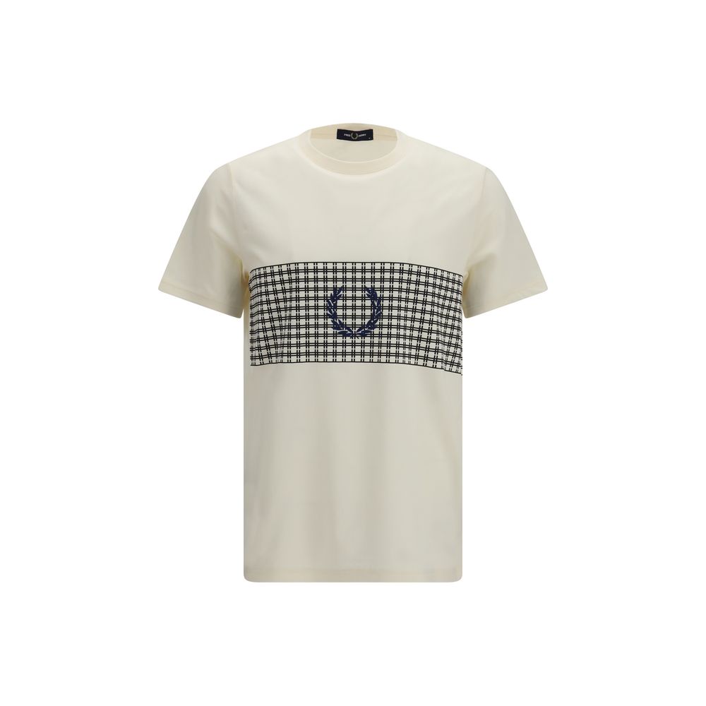 Fred Perry Beiges Baumwoll-T-Shirt