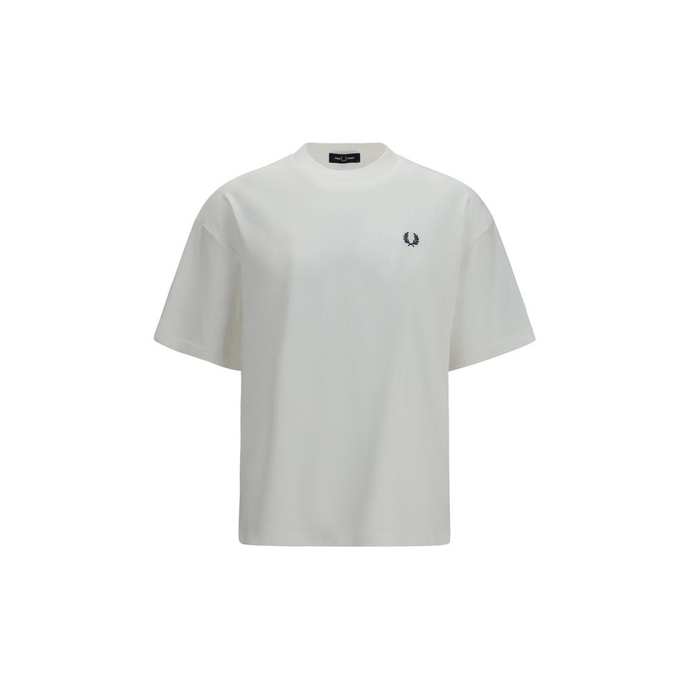 Fred Perry Weißes Baumwoll-T-Shirt