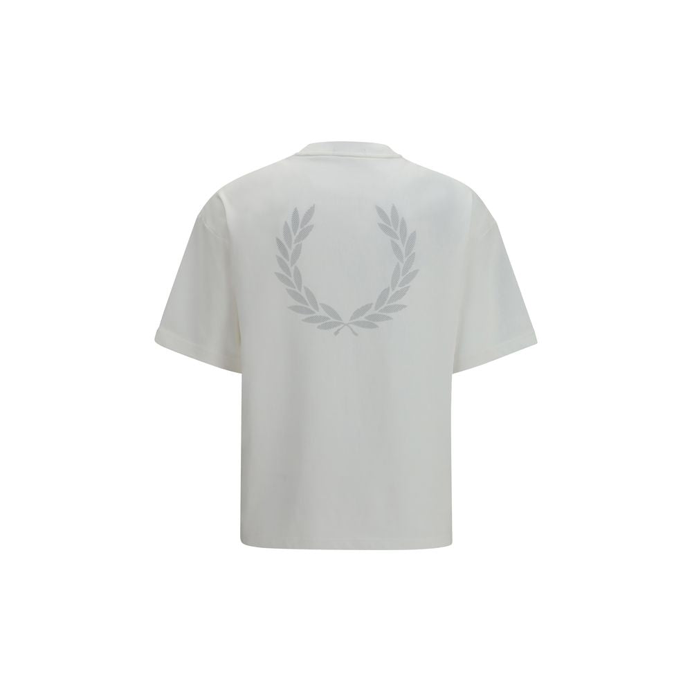 Fred Perry Weißes Baumwoll-T-Shirt