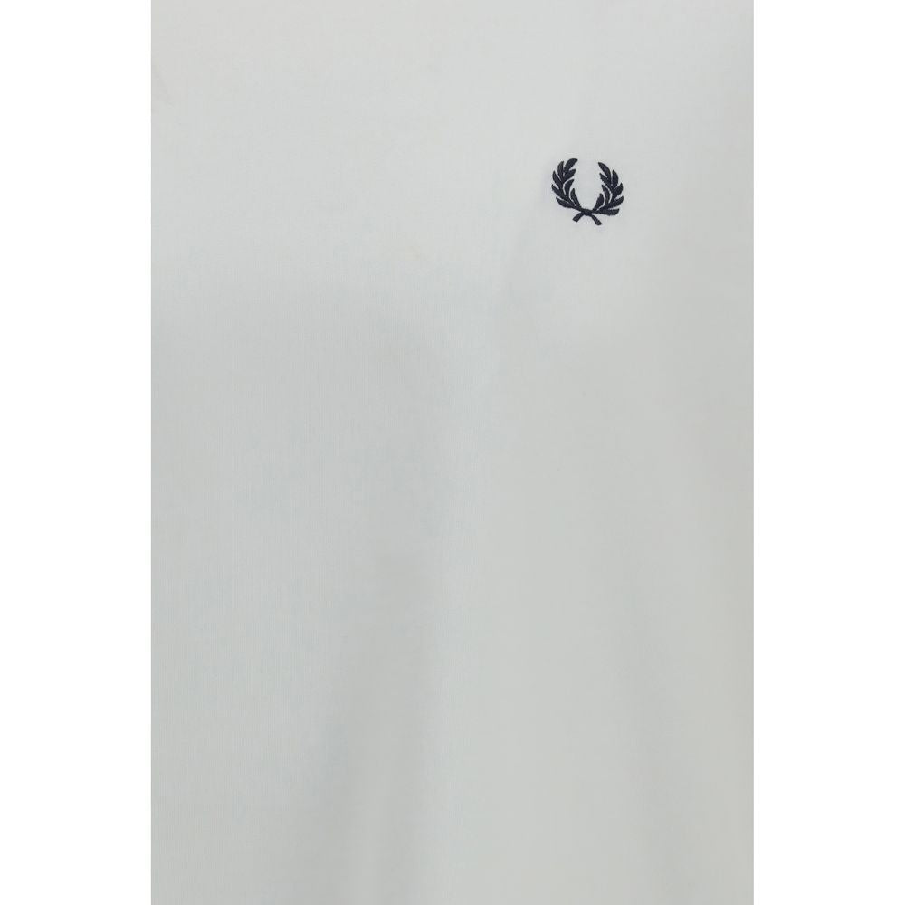 Fred Perry Weißes Baumwoll-T-Shirt