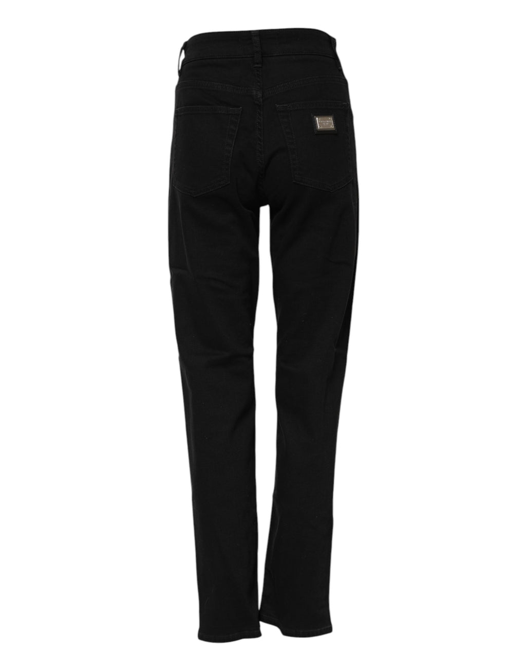 Dolce & Gabbana Schwarze Boyfriend Jeans aus Baumwoll-Stretch-Denim