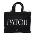 Patou Schwarze Baumwoll-Handtasche