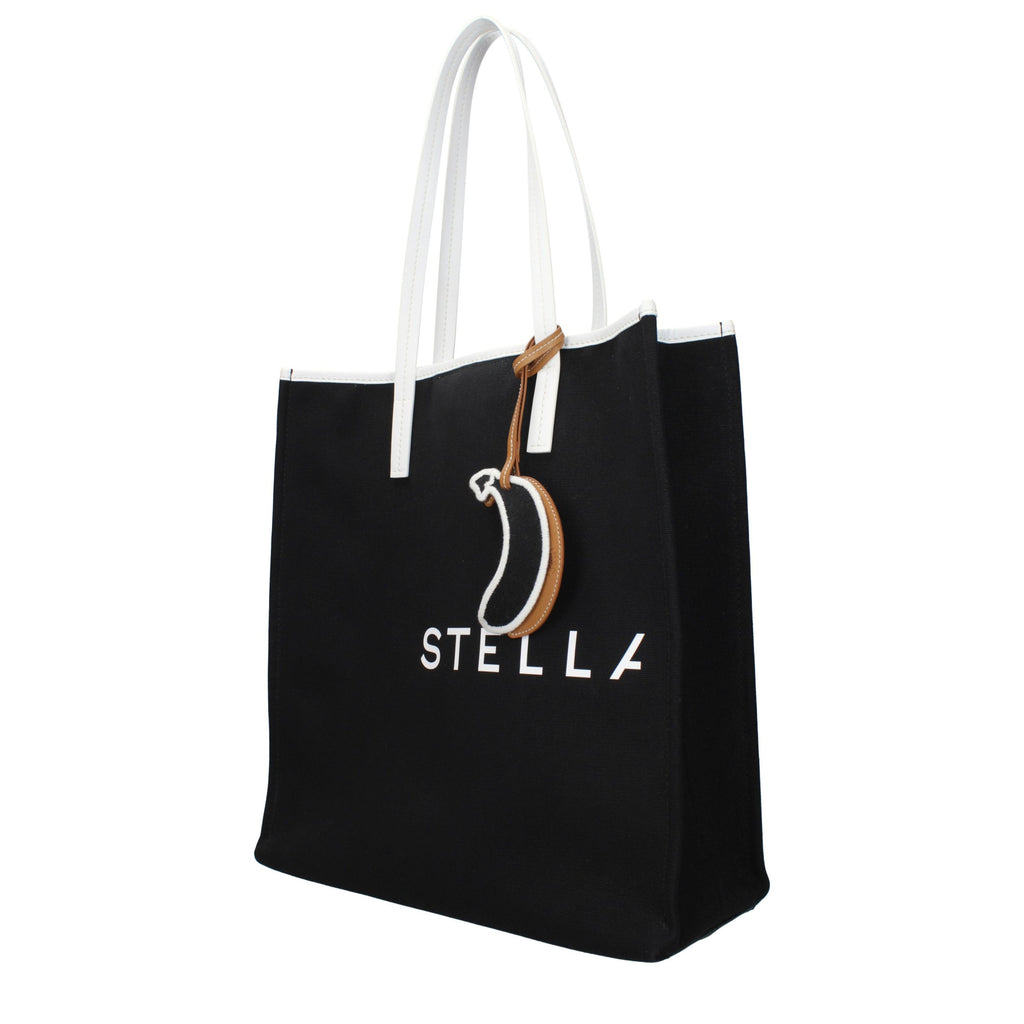 Stella McCartney Schwarze Stoffhandtasche