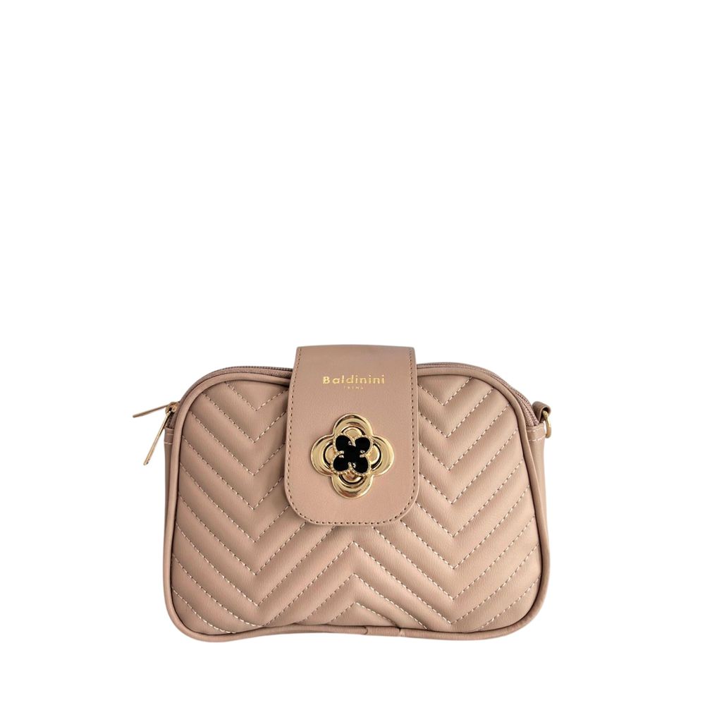 Baldinini Trend Beige PU Damen Umhängetasche