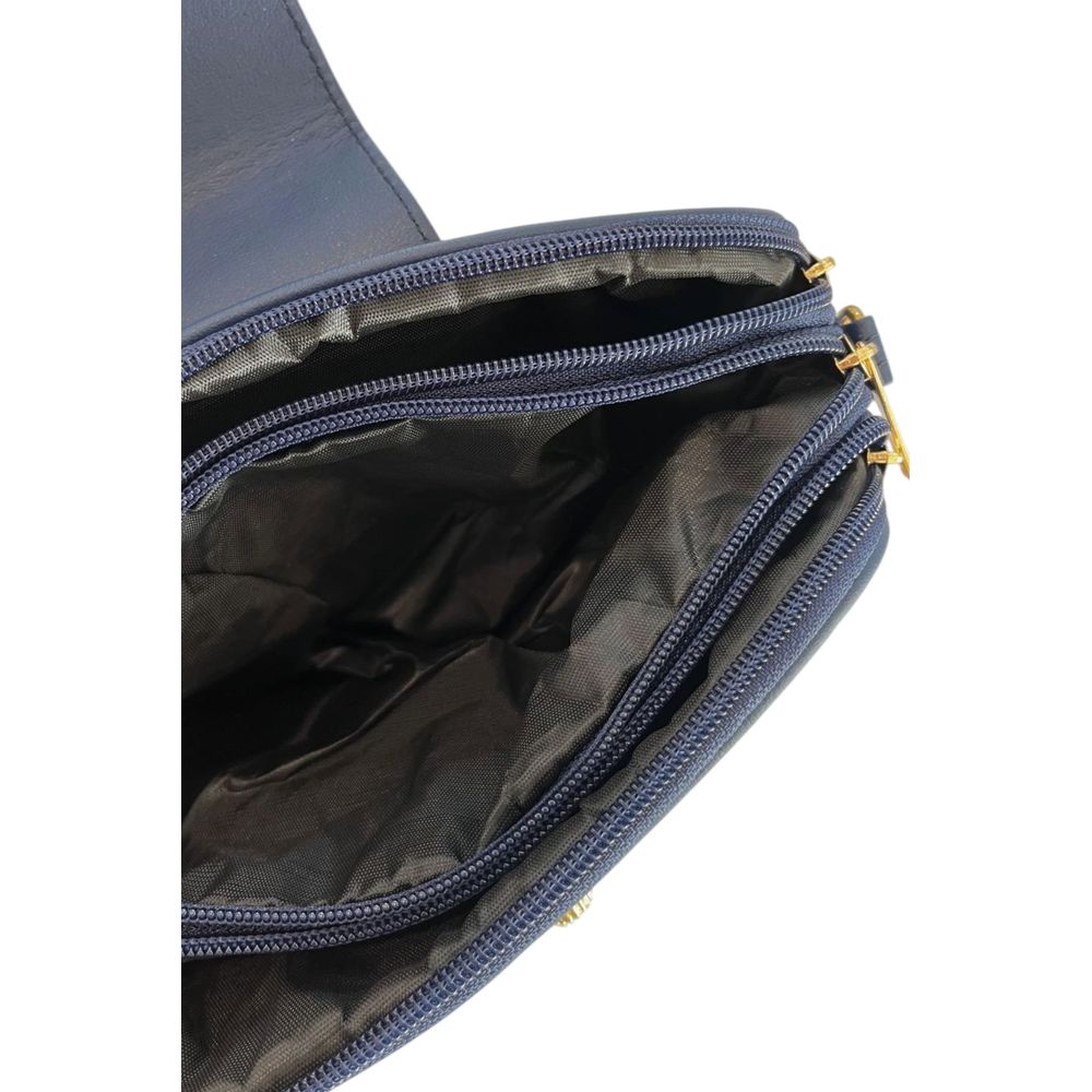 Baldinini Trend Damen-Umhängetasche aus blauem PU