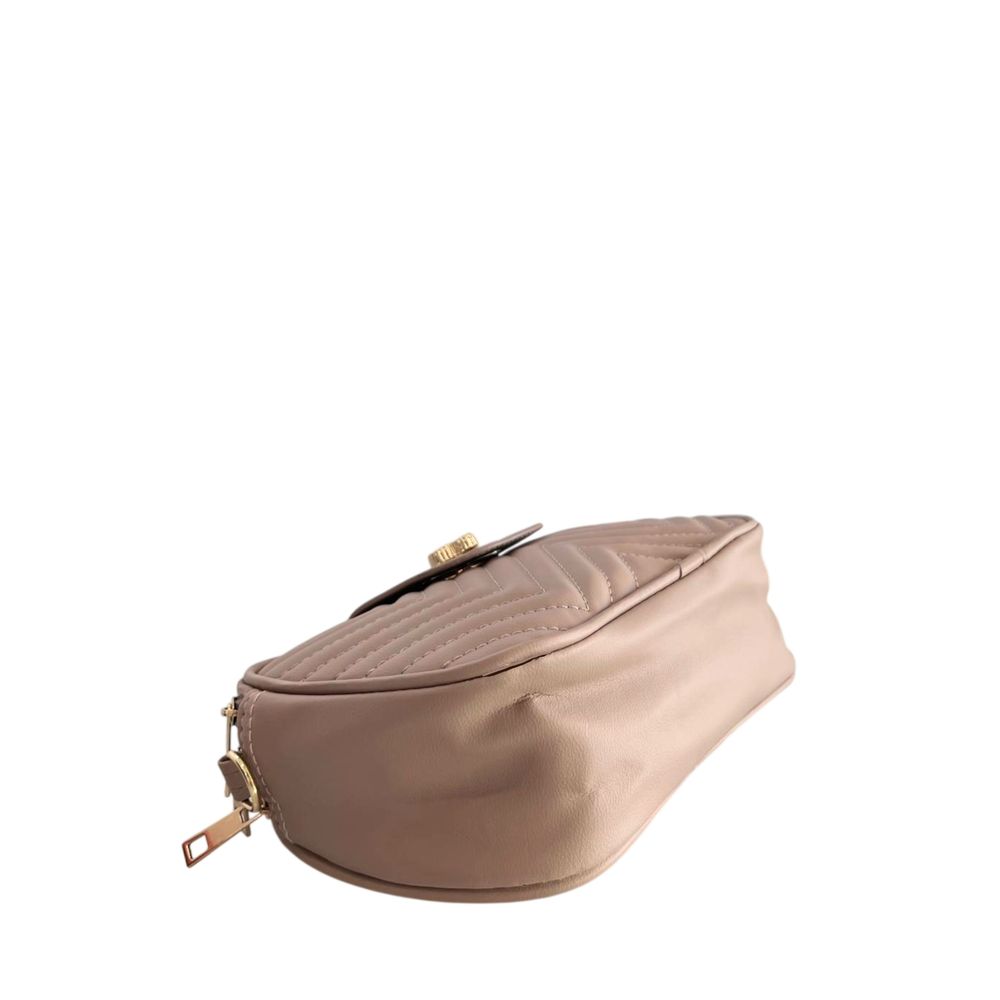 Baldinini Trend Beige PU Damen Umhängetasche