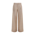 Brunello Cucinelli Beige Leinen Freizeithose