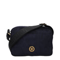 Versace Blaue Umhängetasche aus Stoff