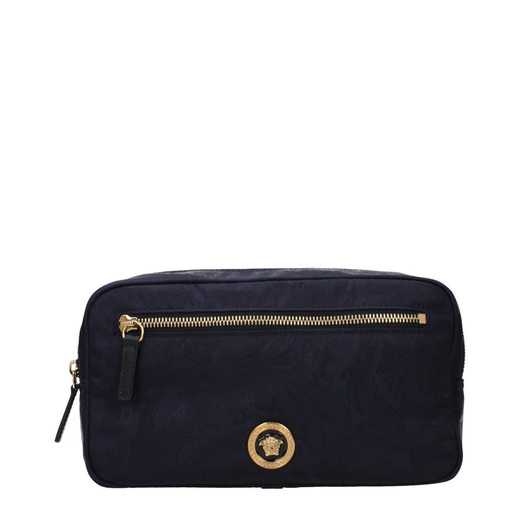 Versace Blauer Stoffrucksack