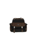 Prada Braune Schultertasche aus recyceltem Polyamid