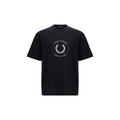Fred Perry Schwarzes Baumwoll-T-Shirt