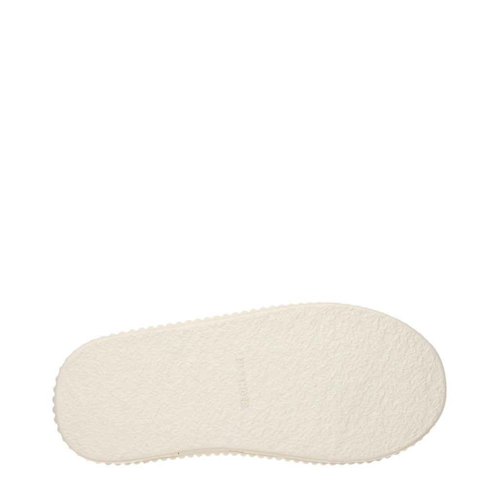 Jil Sander Weiße Leder Plateau-Sneaker