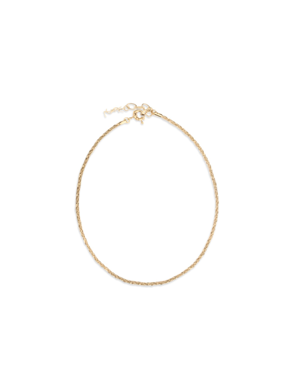 Saint Laurent Goldfarbene Halskette