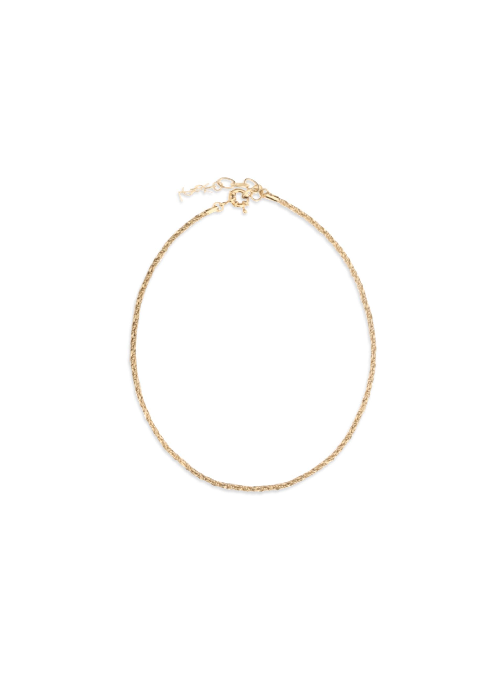 Saint Laurent Goldfarbene Halskette